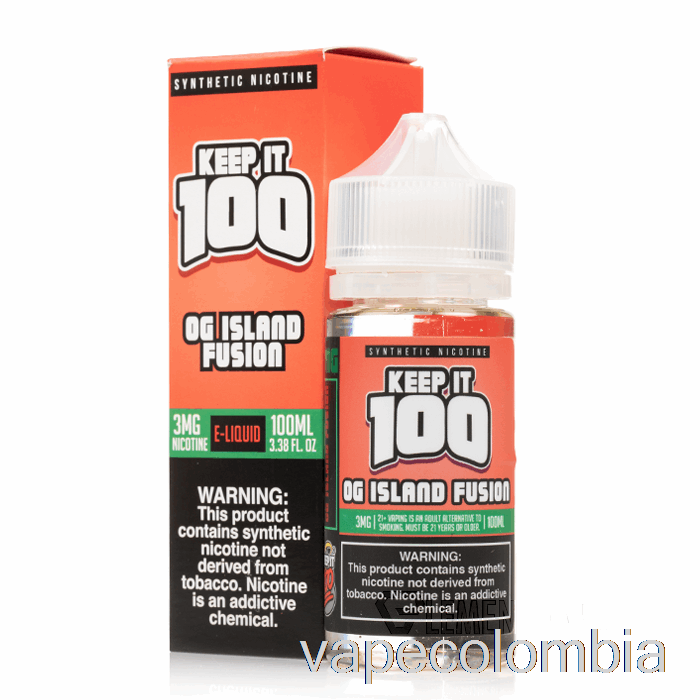 Vape Kit Completo Fusion - Keep It 100 E-líquido - 100ml 6mg